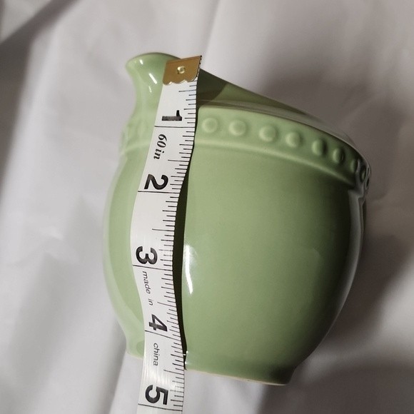 Gail Pittman cottagecore green stoneware creamer mug - Picture 10 of 10